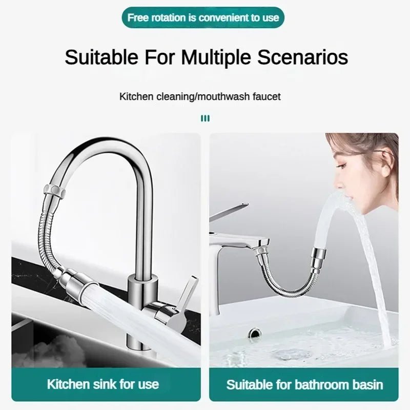 Universal Flexible Adjustable Kitchen Faucet Extender Nozzle - odelly.nl