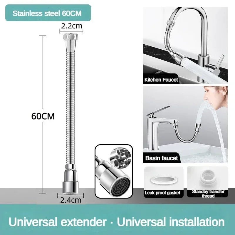 Universal Flexible Adjustable Kitchen Faucet Extender Nozzle - odelly.nl