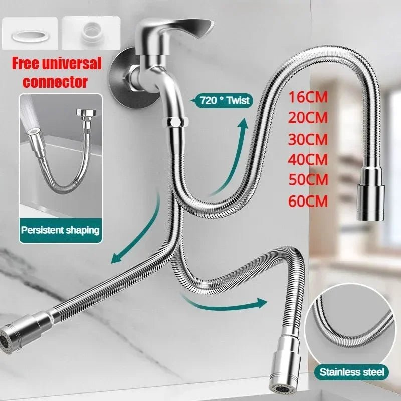 Universal Flexible Adjustable Kitchen Faucet Extender Nozzle - odelly.nl