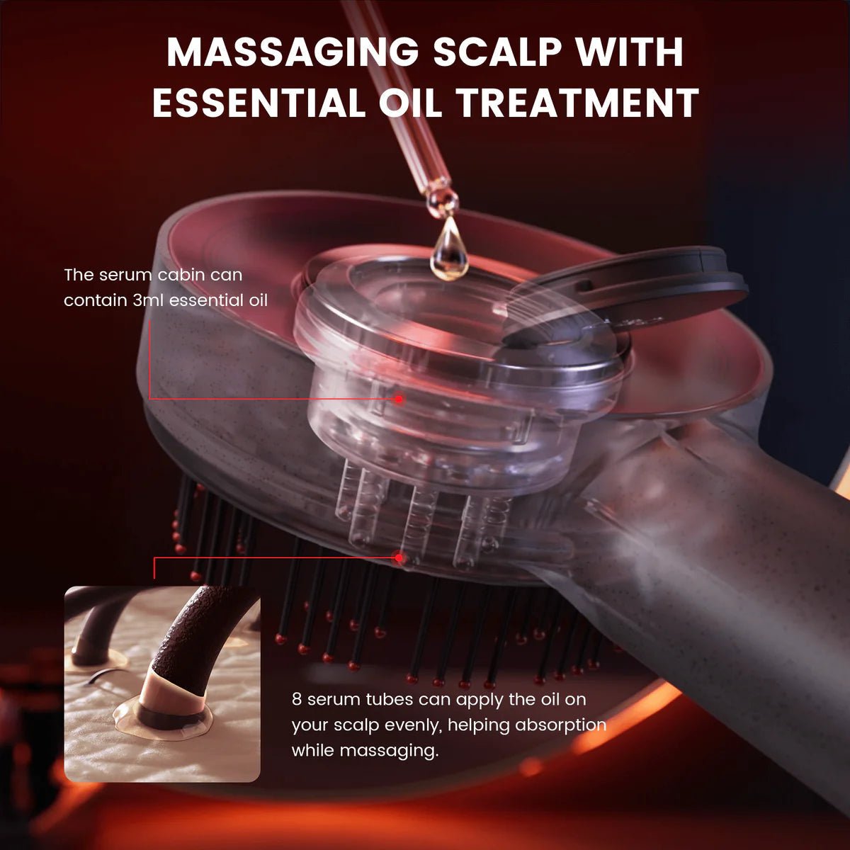 VelvetScalp™ Luxe Haarmassageborstel Voor Haargroei - odelly.nl