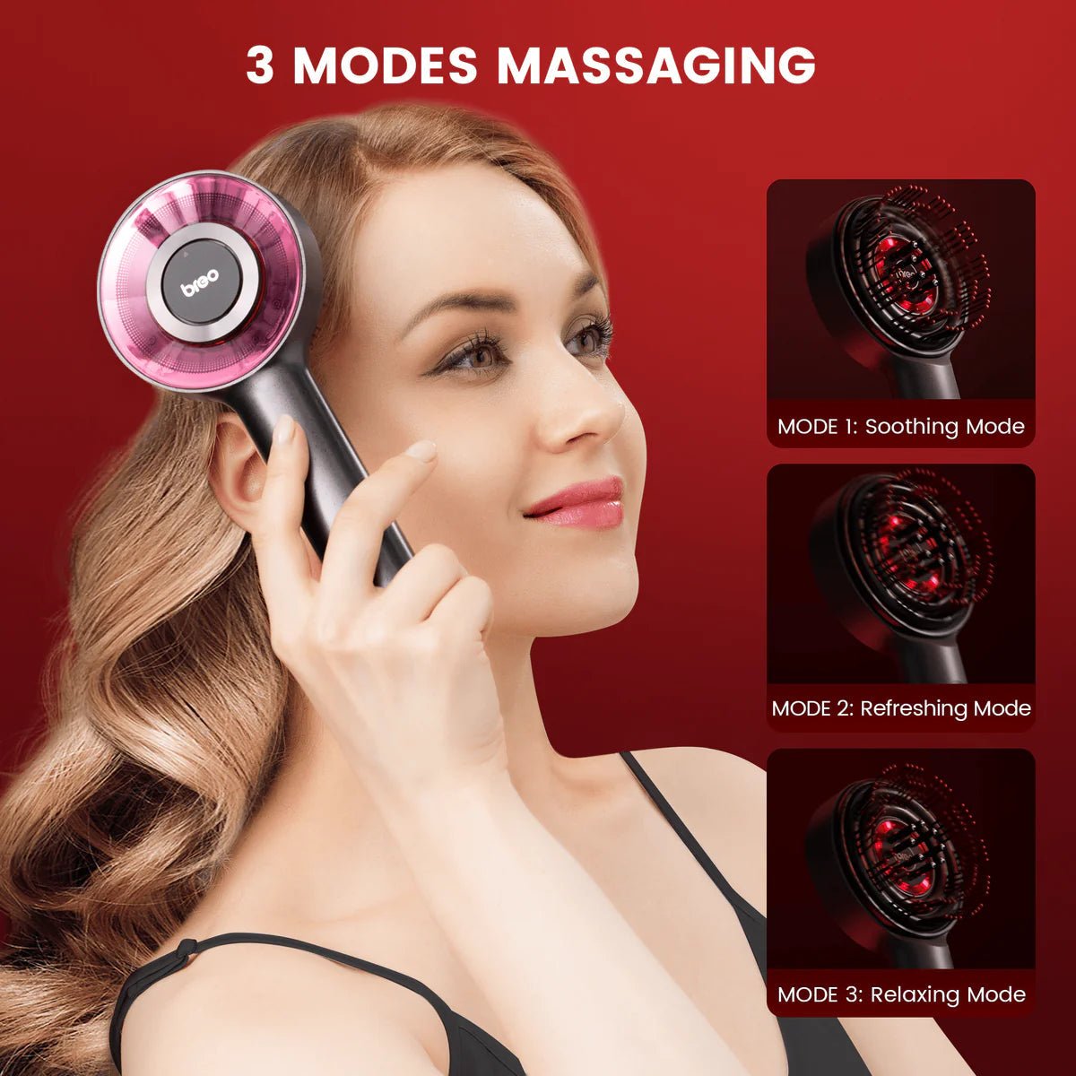 VelvetScalp™ Luxe Haarmassageborstel Voor Haargroei - odelly.nl