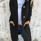 DONNA Gebreid Lang Vest Met Capuchon