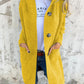 DONNA Gebreid Lang Vest Met Capuchon