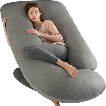 U-Shaped Pregnancy Pillow with Velvet Cover