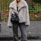 Amelie™ - Faux Fur Jas voor vrouwen - odelly.nl