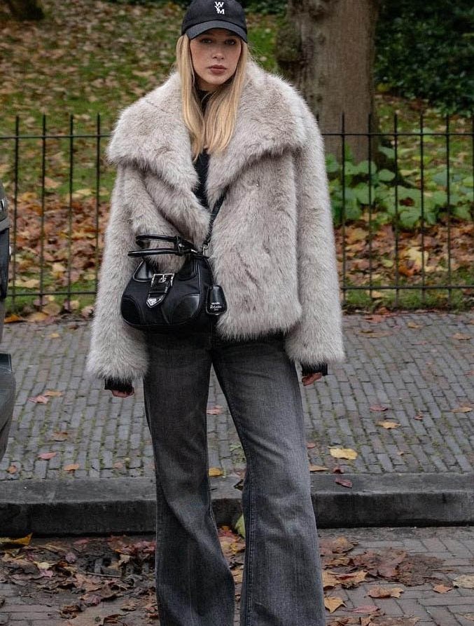 Amelie™ - Faux Fur Jas voor vrouwen - odelly.nl