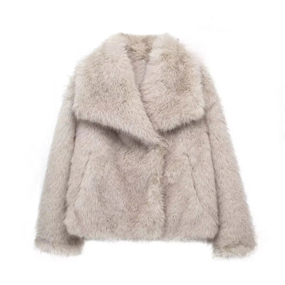 Amelie™ - Faux Fur Jas voor vrouwen - odelly.nl