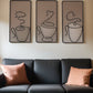 Barista Cups Wanddecoratie | Esthetische Koffiemok Wandkunst voor Creatieve Ruimte - Inrichting - odelly.nl