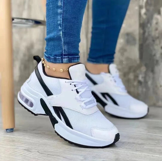 Ficus Sneakers | Comfortabele dames sportschoenen met ademend mesh en stevige zool - odelly.nl