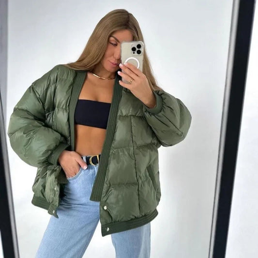 Nikki Puffer | Oversized padded puffer voor dames - odelly.nl