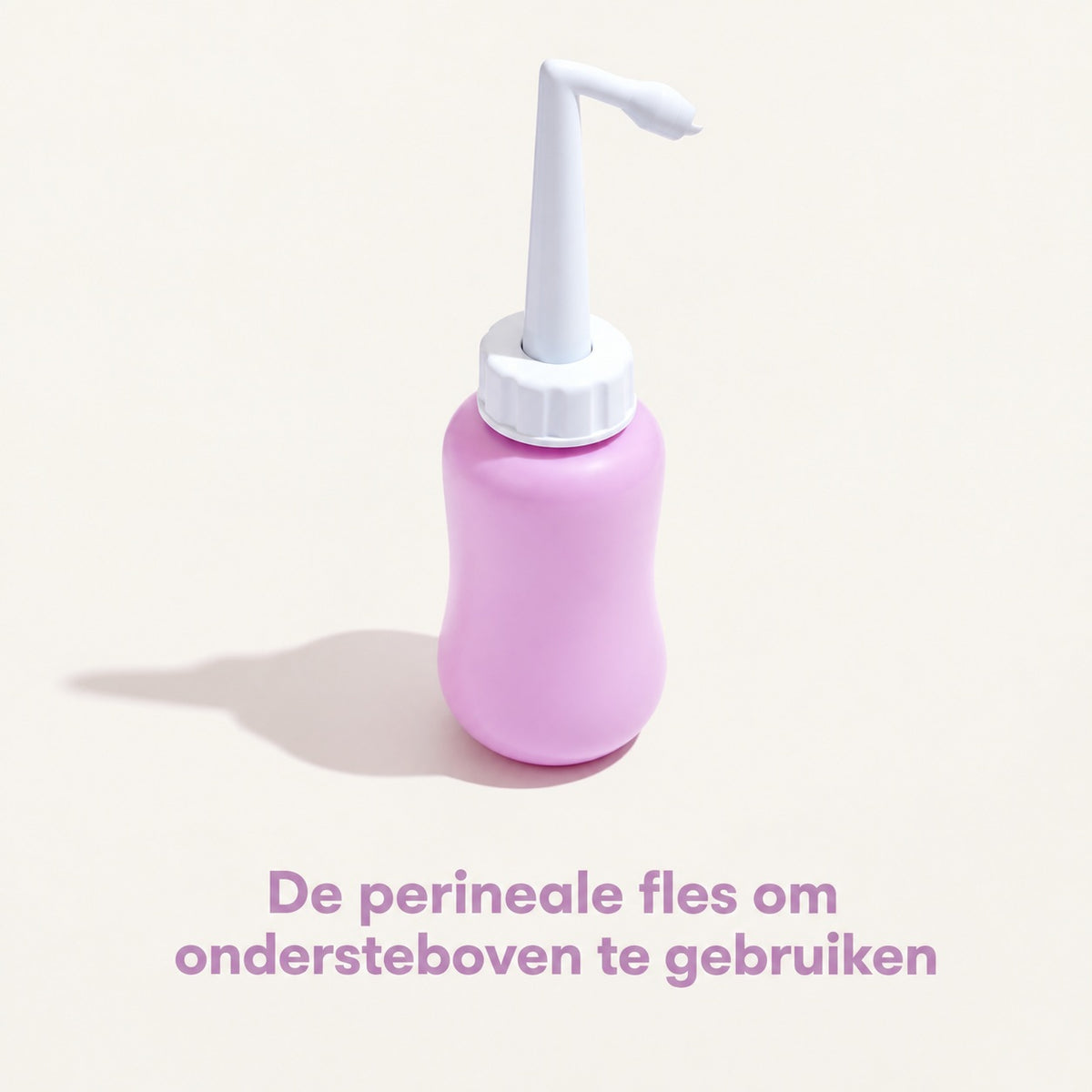 Perineale spoelfles ondersteboven gebruiken