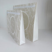 Ziekenhuistas organizers Beige Blad – detail van bodem en opbergvakken