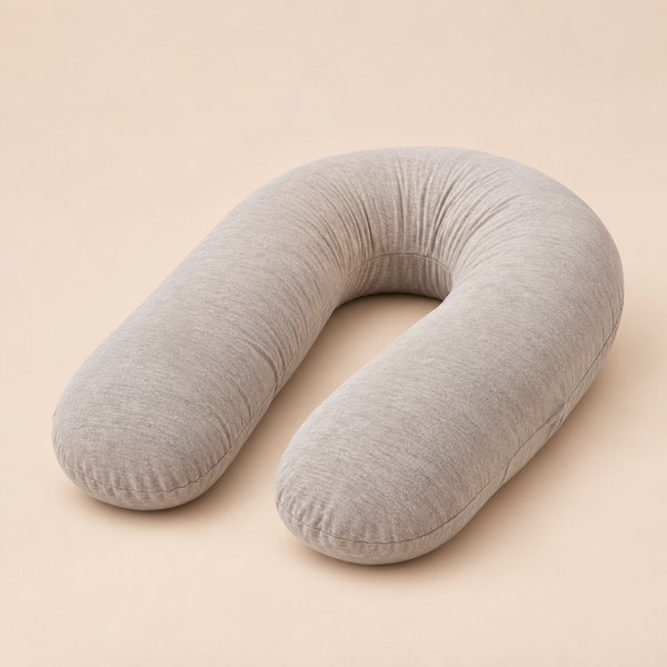 MamaToBe® Katoenen zwangerschapskussen 3-in-1 met voedingsfunctie - grijs