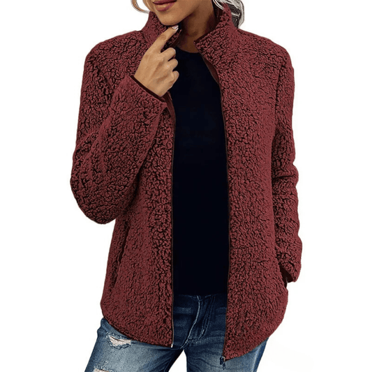 Silvia Fleece Vest | Super warm fleece vest met hoge kraag voor dames - odelly.nl
