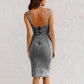 Taven | Strakke Denim Camisole Jurk – Moeiteloze Elegantie & Comfort