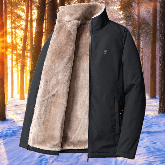 Tom Fleece Jack | Casual winterjas voor mannen met een warme voering - odelly.nl